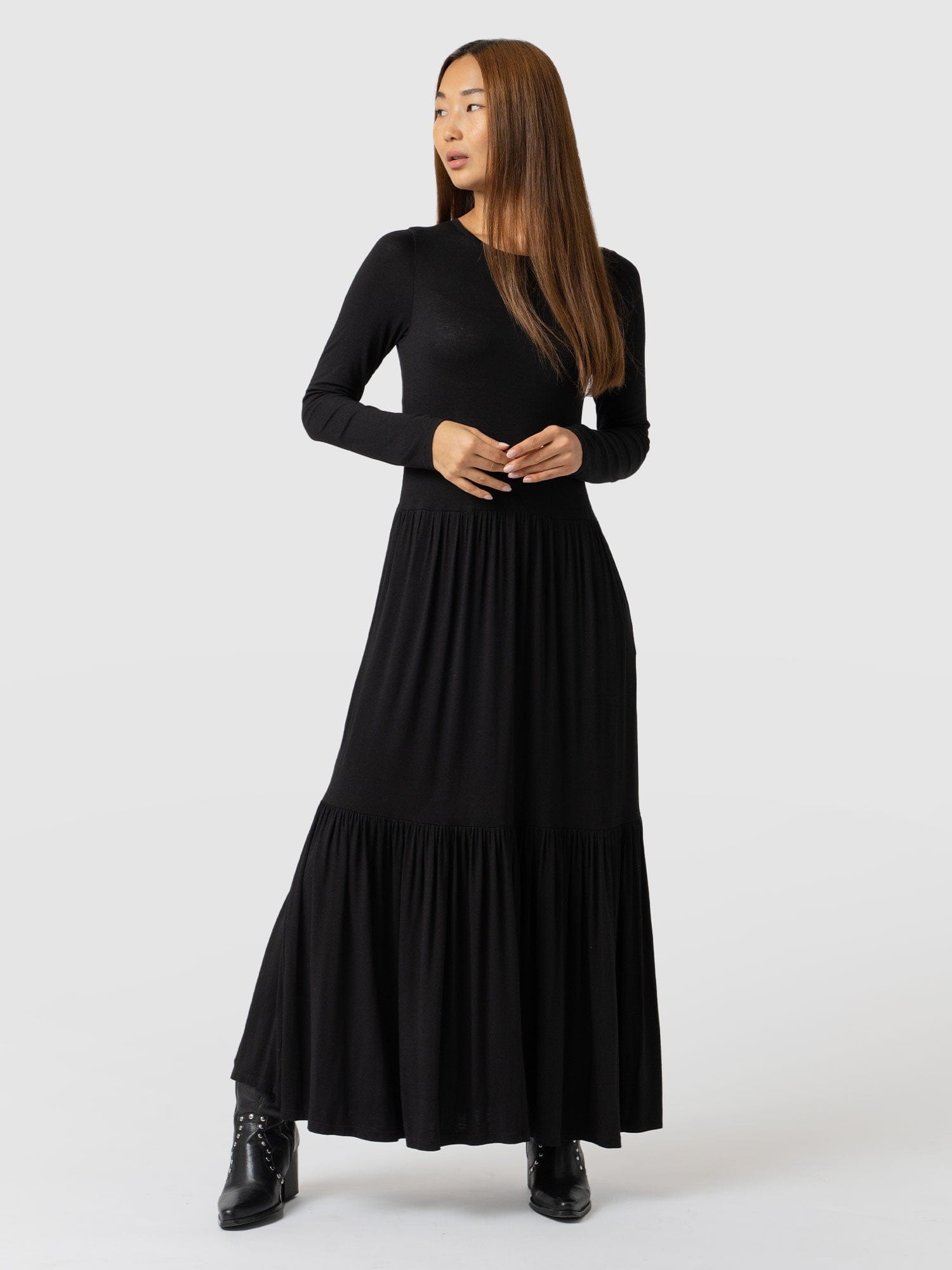 Greenwich Dress Black Sleeves - Women's Dresses | Saint + Sofia® EU